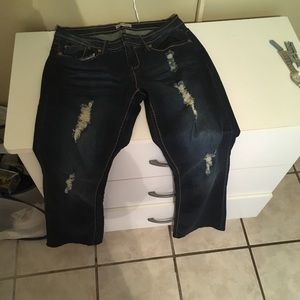 Jeans with holes, longs